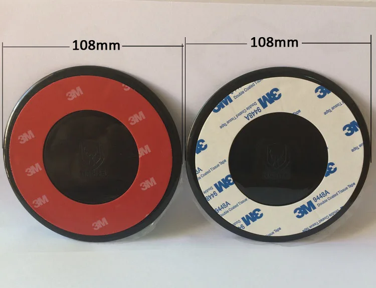 New Circle 108mm Large 3m Adhesive Sticky Pad for Car DVR GPS Mobile Phone Dashboard Suction Mount Holder Adhesive Mounting Disc