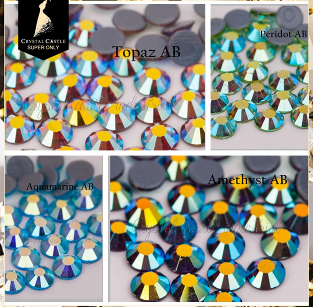 Bulk wholesale bling rhinestone accessories SS10 peridot AB flat bottom glass crystal strass hot fix