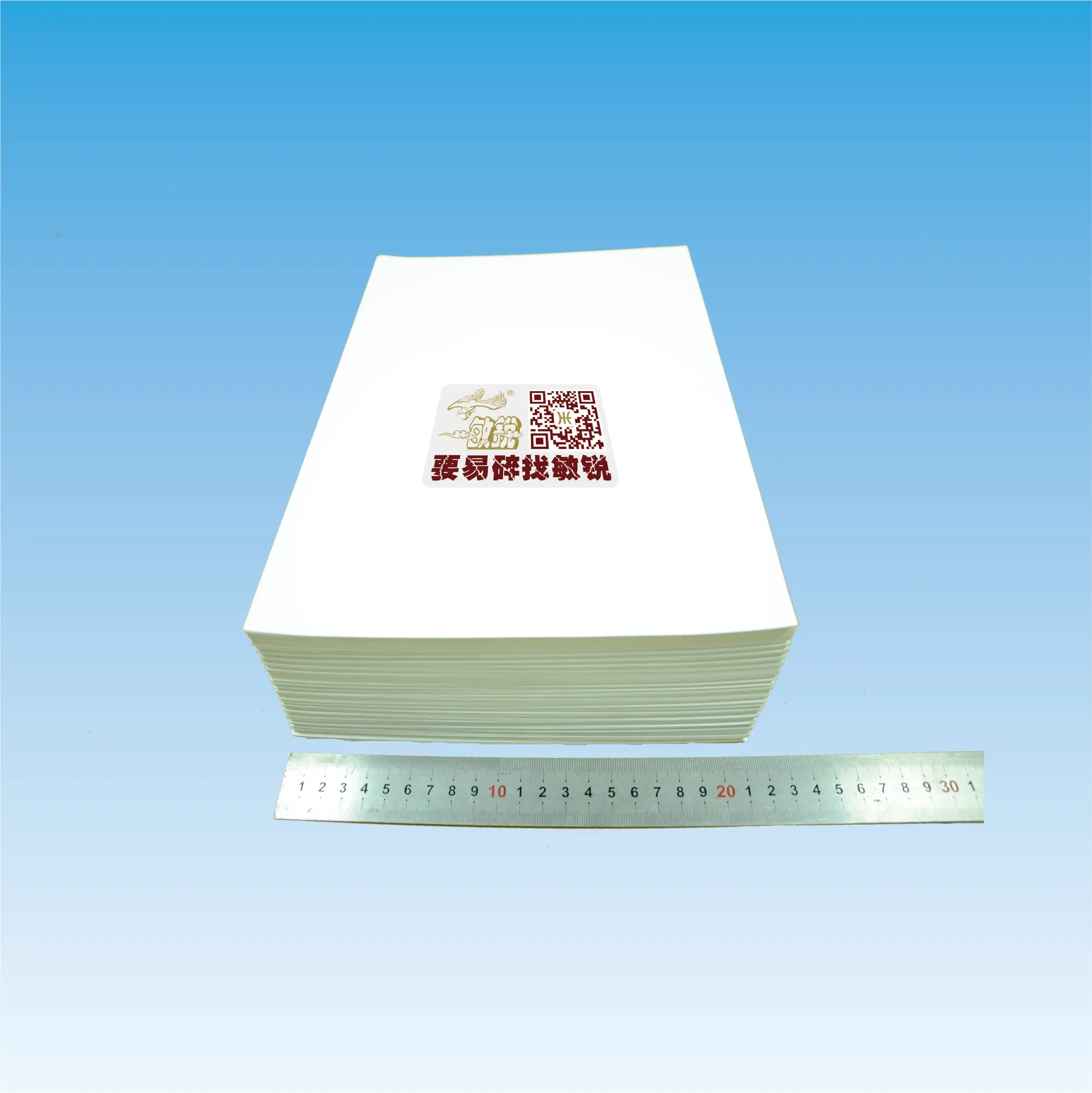 Self adhesive warranty sticker custom printing paper A4 size