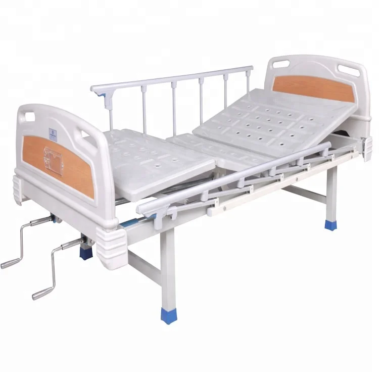 
Hot Sale Adjustable ABS Double shake Nursing Manual Hospital Bed Steel Iron pediatric Home Care hospital bed with 2 Crank <span style=