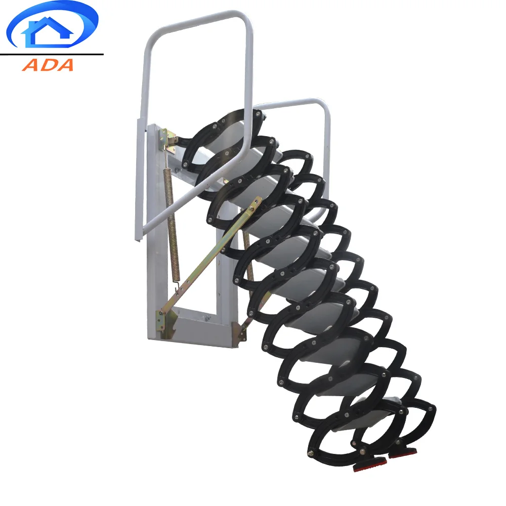 Outdoor Black Collapsible Wall Mounted Ladder