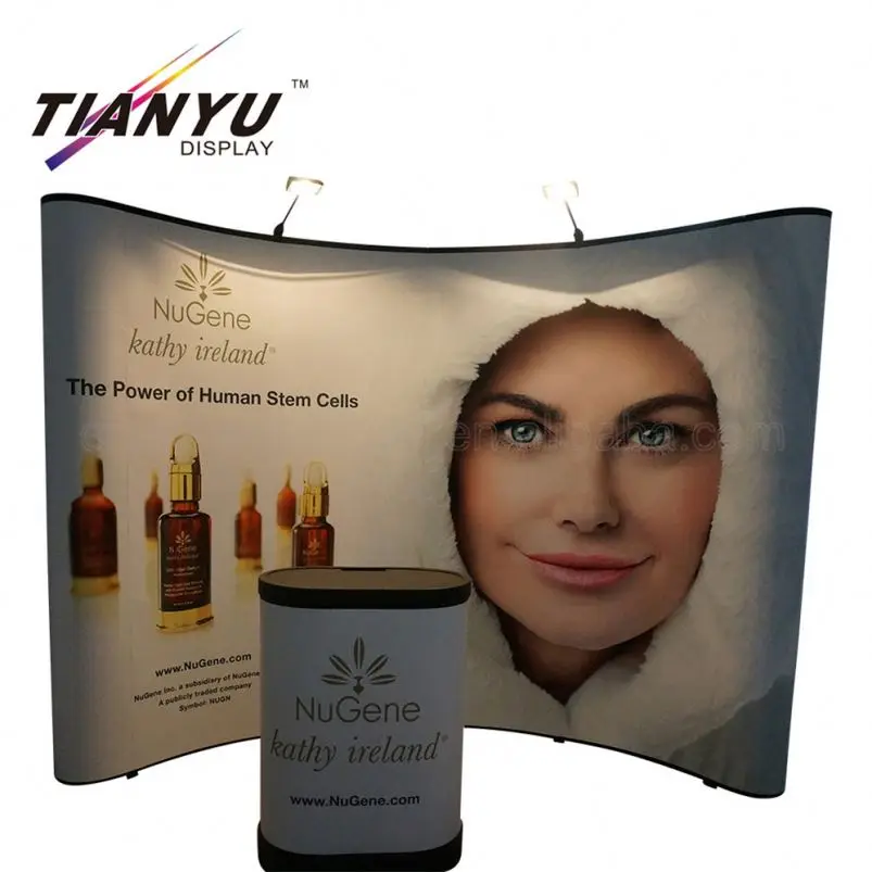 Tianyu Foldable Advertising Pop Up Shop Display Pvc Banner Background