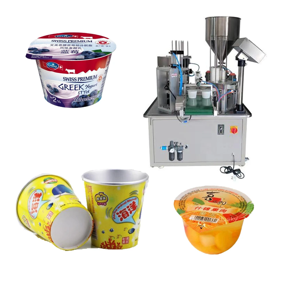 JB-900 butter cup filler and sealer, margarine bowl filler cup bowl filling machine