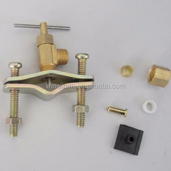 Refrigeration Parts Brass Piercing Valve