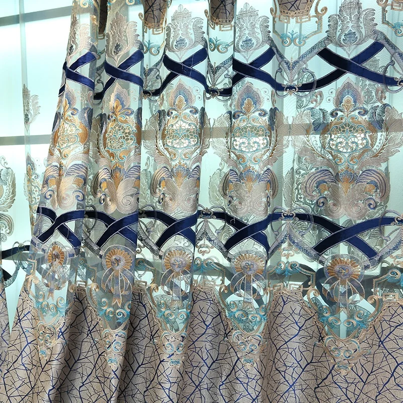 hot sell embroidery hollow-out curtains