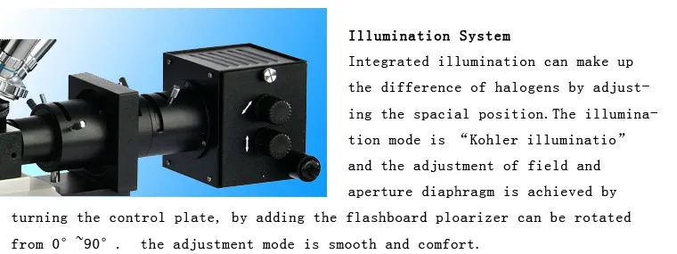 100X-1000X Trinocular Inverted Metallurgical Microscope