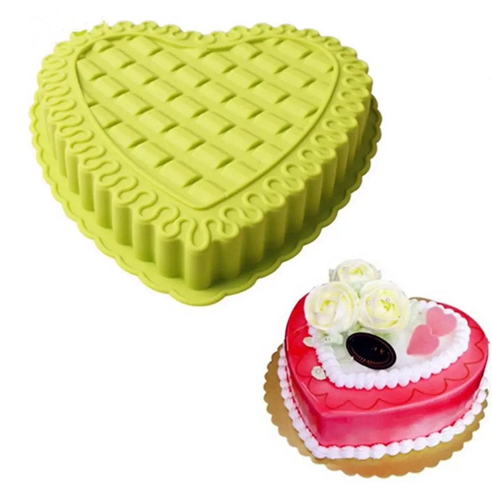 
Top Selling Romantic Love Heart Cake Mold Silicone Baking Molds Party Cake Bakeware 