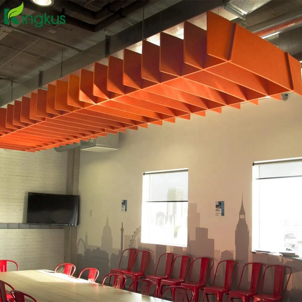 
Nonwoven acoustic fabrics polyester felt ceiling panel 