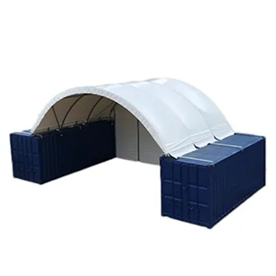 High quality 40ft x 20ft steel frame Container Shelter/ canopy/ tent