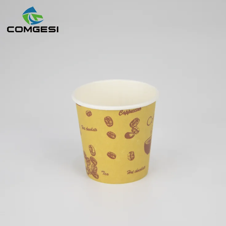 Wholesale Design Paper Cups Brand Logo Printed for Hot Drinks Personalized Bio Coffee Paper cups