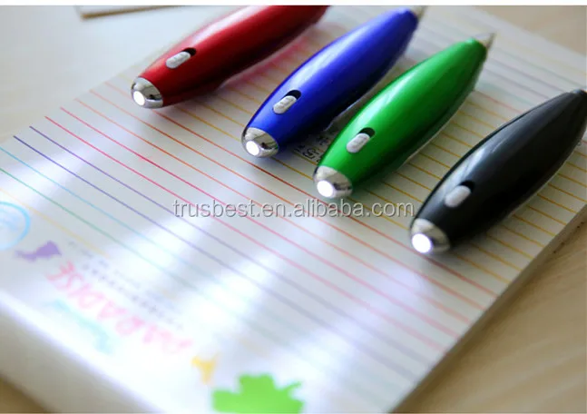4 in 1 multifunction lanyard pen with memo pad and led light