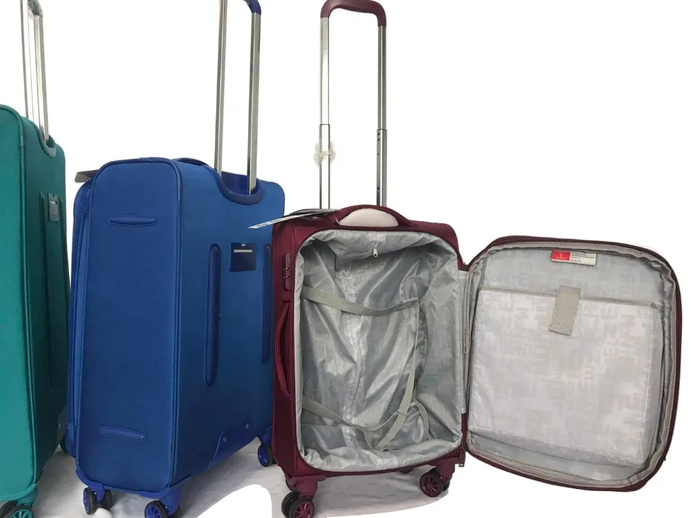 Top quality nylon waterproof fabric bag suitcase trolley luggage set