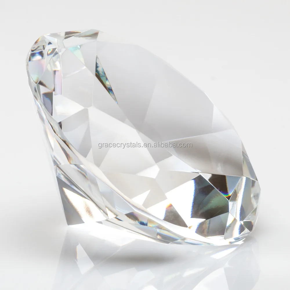 Wedding door gifts souvenirs large clear decorative crystal diamond