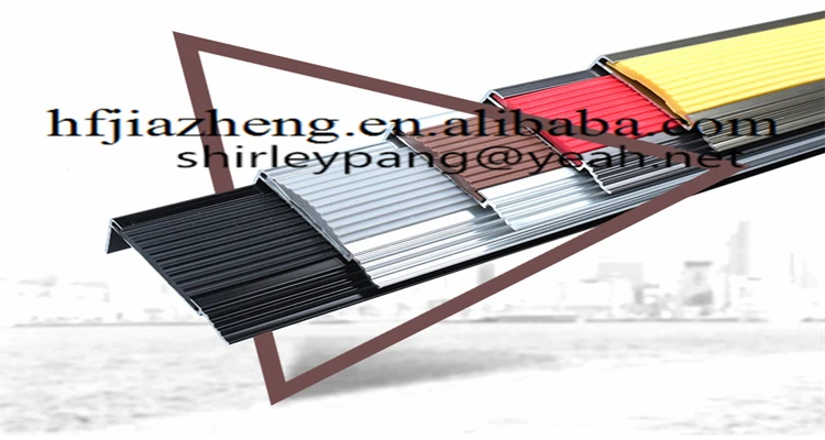 China supplier Factory Sale soundproofing Anti-slip strip Laminate Floor aluminium stair nosing