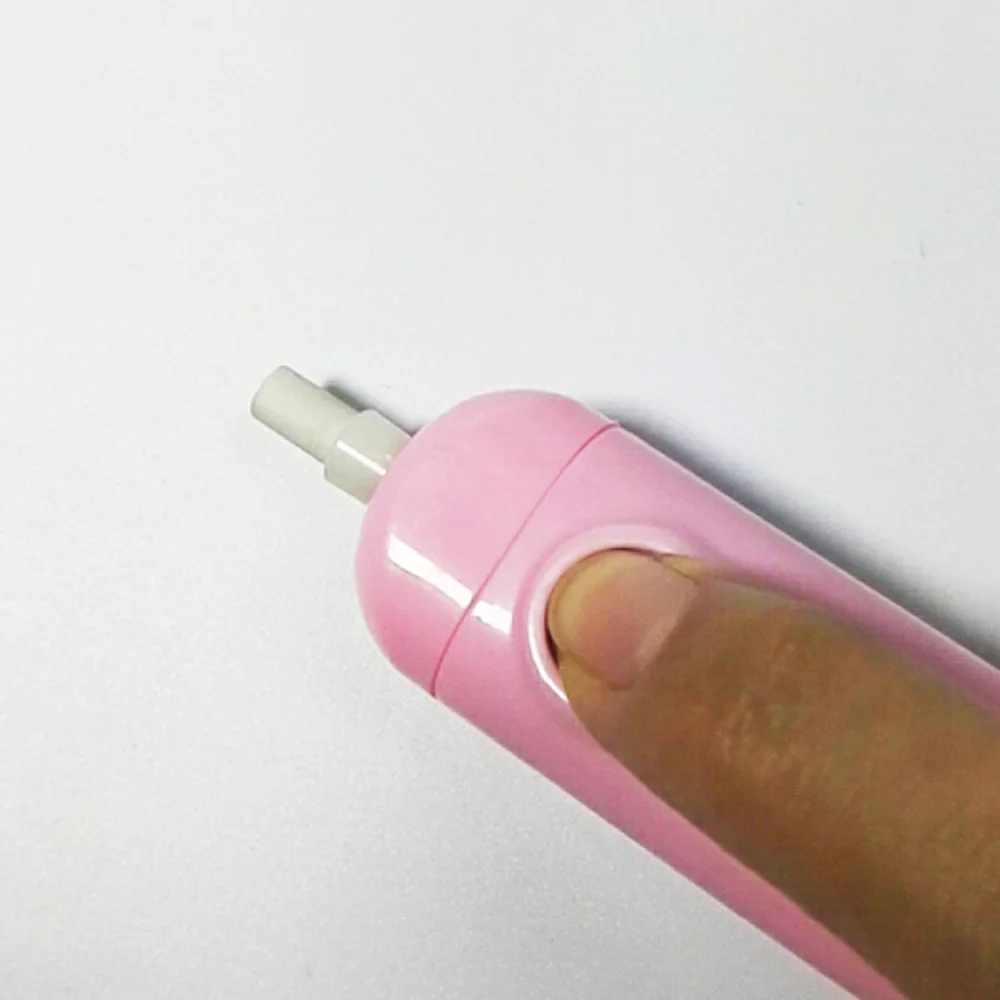 Promotional custom logo printed kids auto cool rubber cleaning electric eraser with 20 colorful replaceable refill