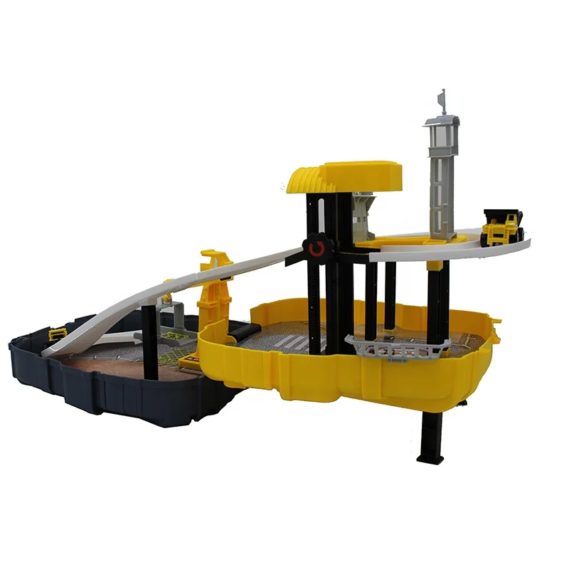 Kids Engineering Backpack Construction Truck Parking Lot Toy