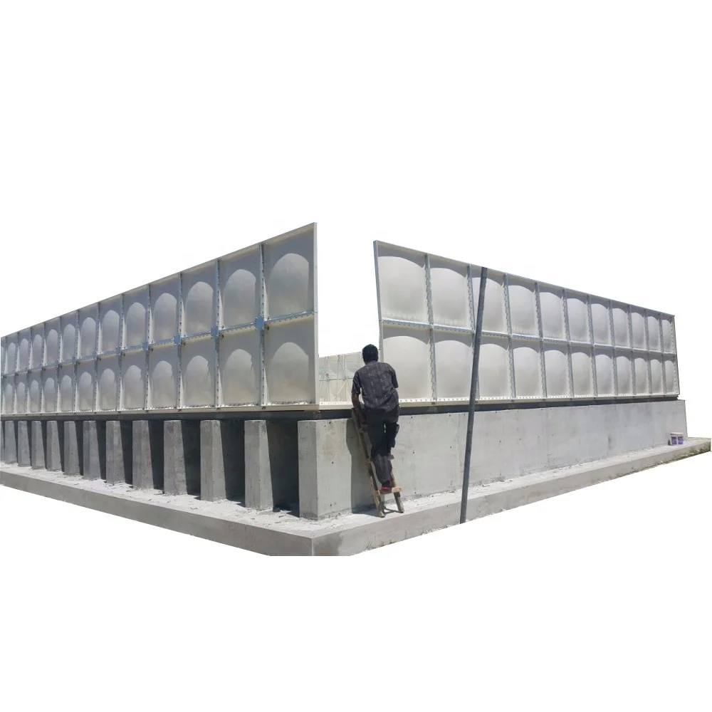 10000 gallon smc grp plastic panel water storage tank