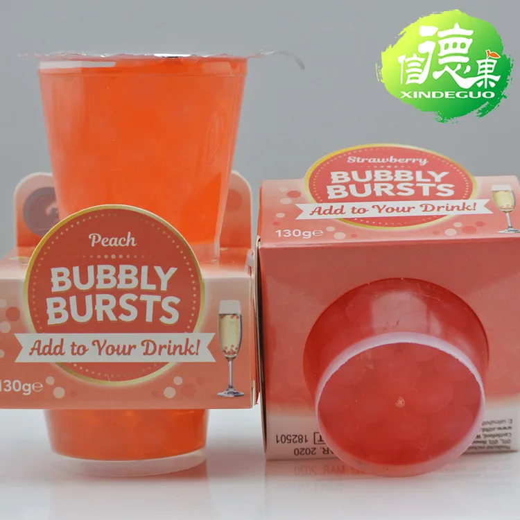 
120g Popping Boba Drink, Small Pack Taiwan Popping Boba Cup 