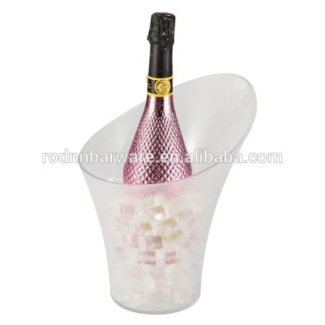 
Premium PS Plastic Ice Bucket Champagne Ice Bucket for One Bottle 