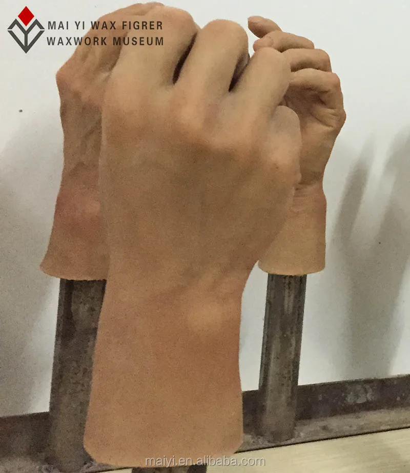artificial silicone hands used for props