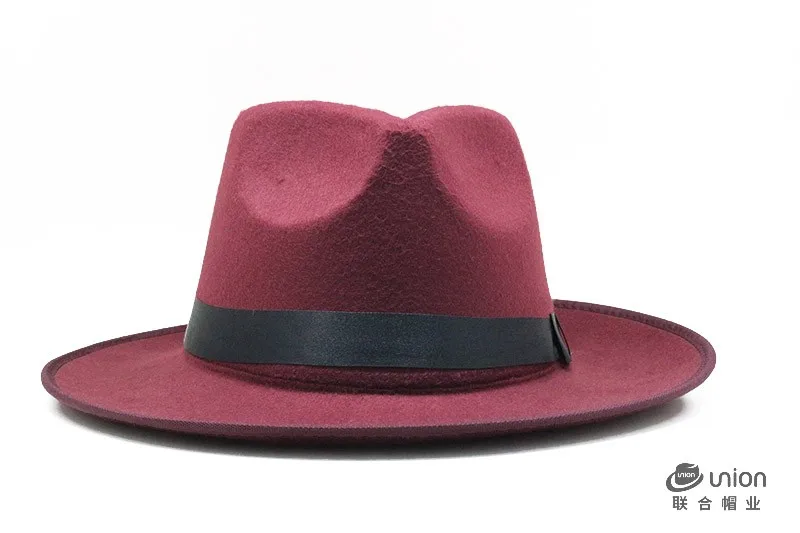 2020 New Fashionflower accessories Women Wide Brim Ribbon Warm Wool Blend Felt Hat Bowler Trilby Fedora Cap Cowboy Hat