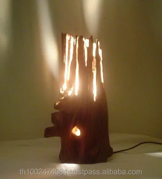 High Quality Wood Sculpture Garden Lights