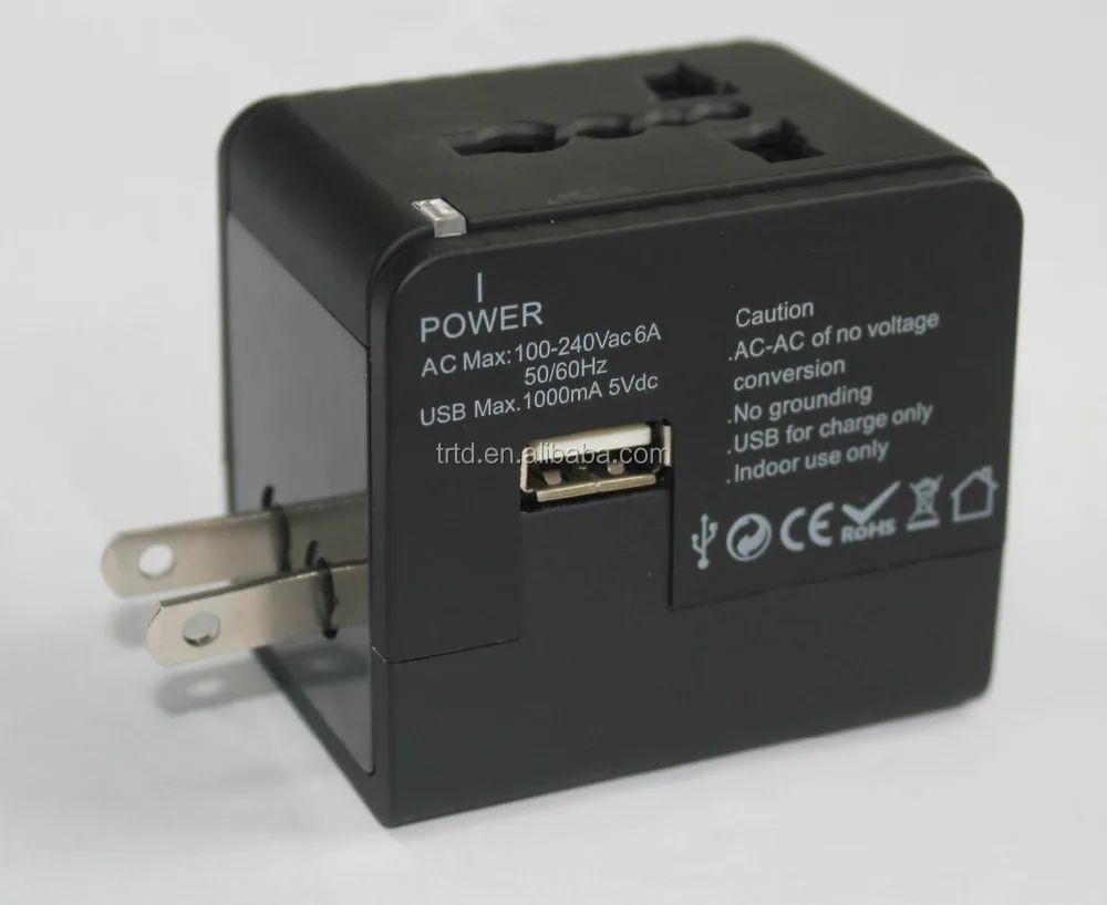 international travel adapter universal plug adapter with usb charger