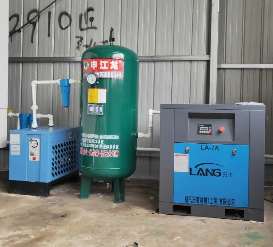 Normal inlet temperature air cooling refrigerated air dryer