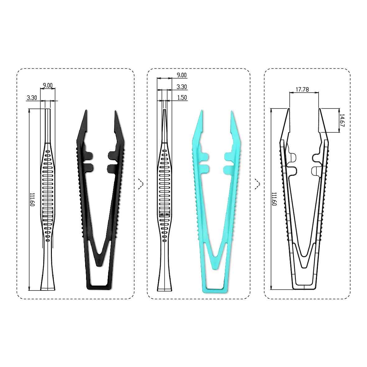 Одноразовый медицинский пластиковый Хирургический пинцет