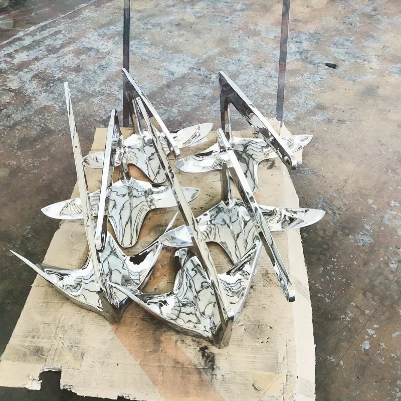 316 Stainless Steel Marine Bruce Anchor 20KG with polishing