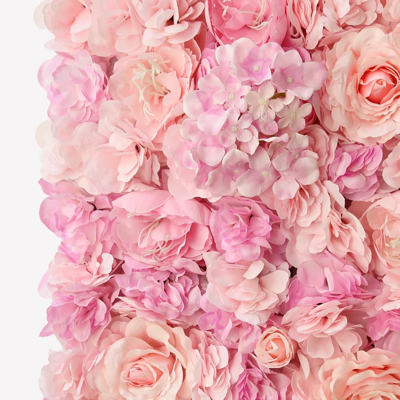 
10x8 ft Flower Wall Rose Pink Artificial Flower for Wall Decoration Background Bridal Shower Birthday Party Picture Backdrops 