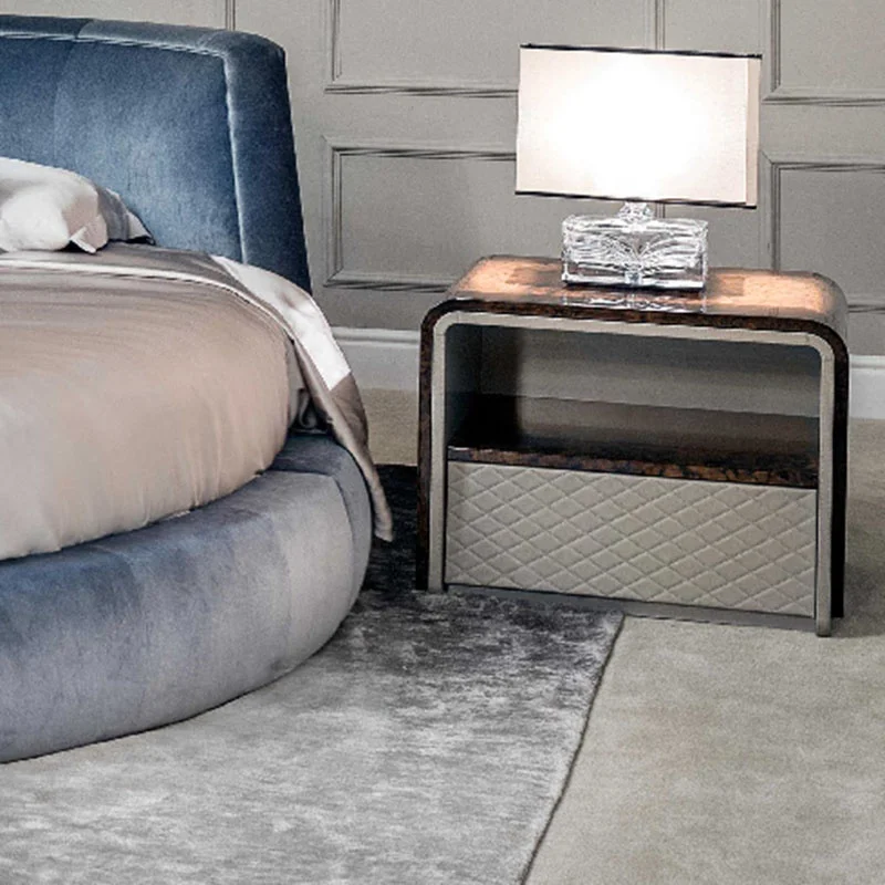 Новая Современная дизайнерская мебель круглой формы, удобная простая новая деревянная мебель для спальни, Современная круглая кровать