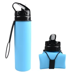 Bpa Free Sports Water bottle Foldable Collapsible Water Bottle