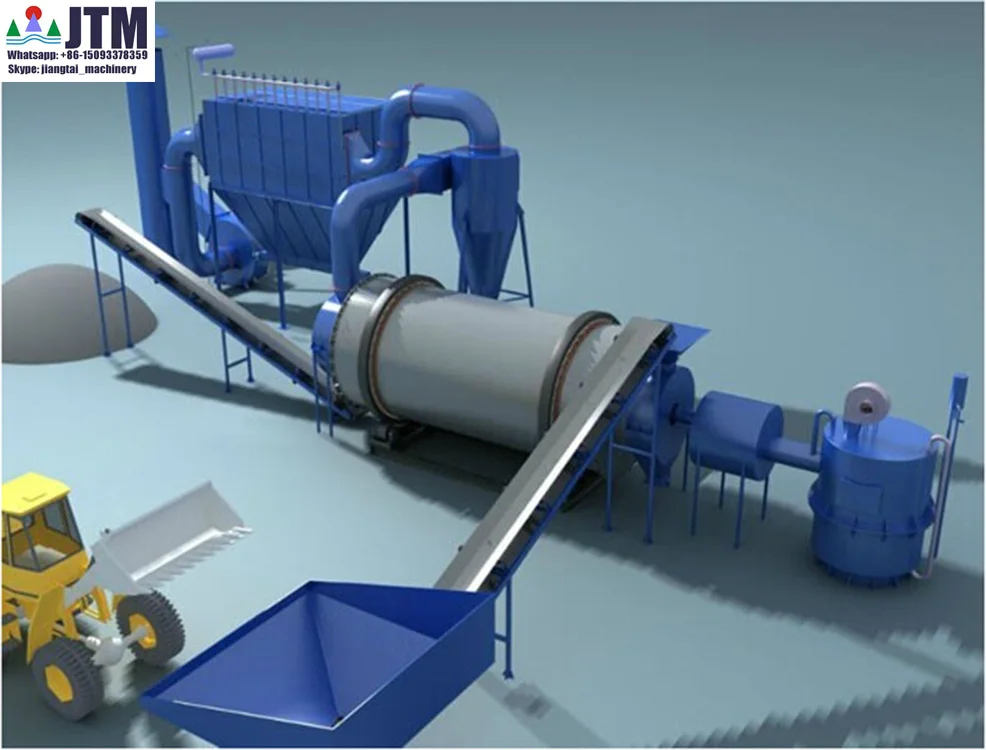 JTM melon seeds rotary drum dryer