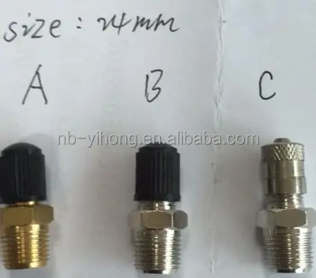 1/8' 0.125 inch NPT MPT Brass Air Compressor Tank Fill Valve Schrader