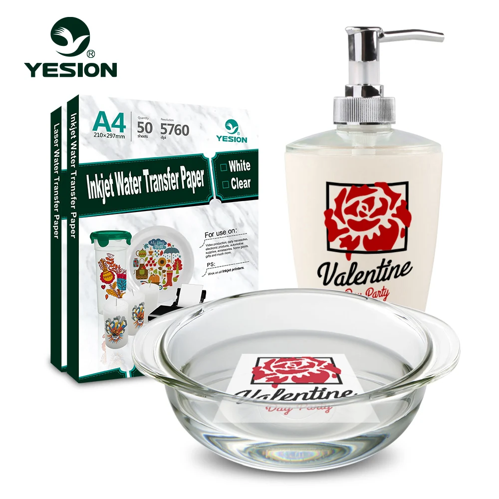 A4 Size  Inkjet Clear Water Transfer  Paper