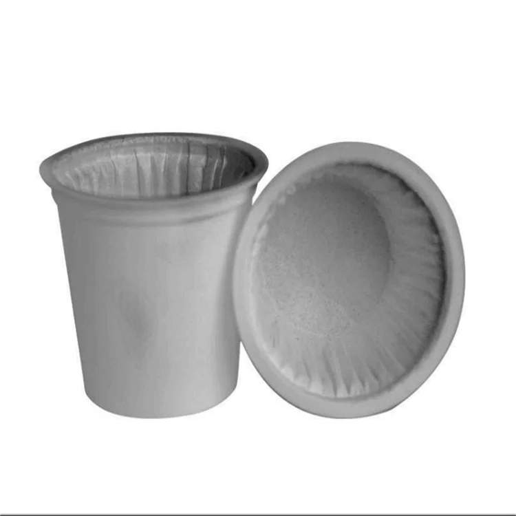 Empty pp or ps biodegradable disposable k cup for coffee capsule