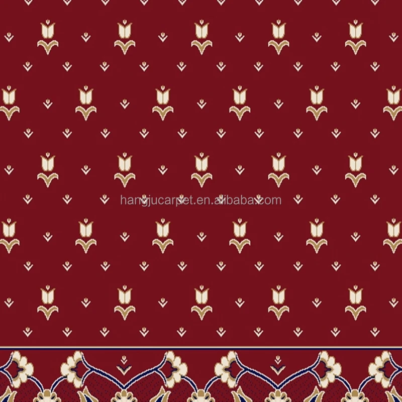 8mm Pile Red Color Mosque Carpet USA WT-8003