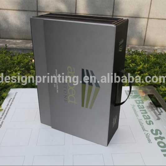 Floor quartz stone display sample book manufacturer