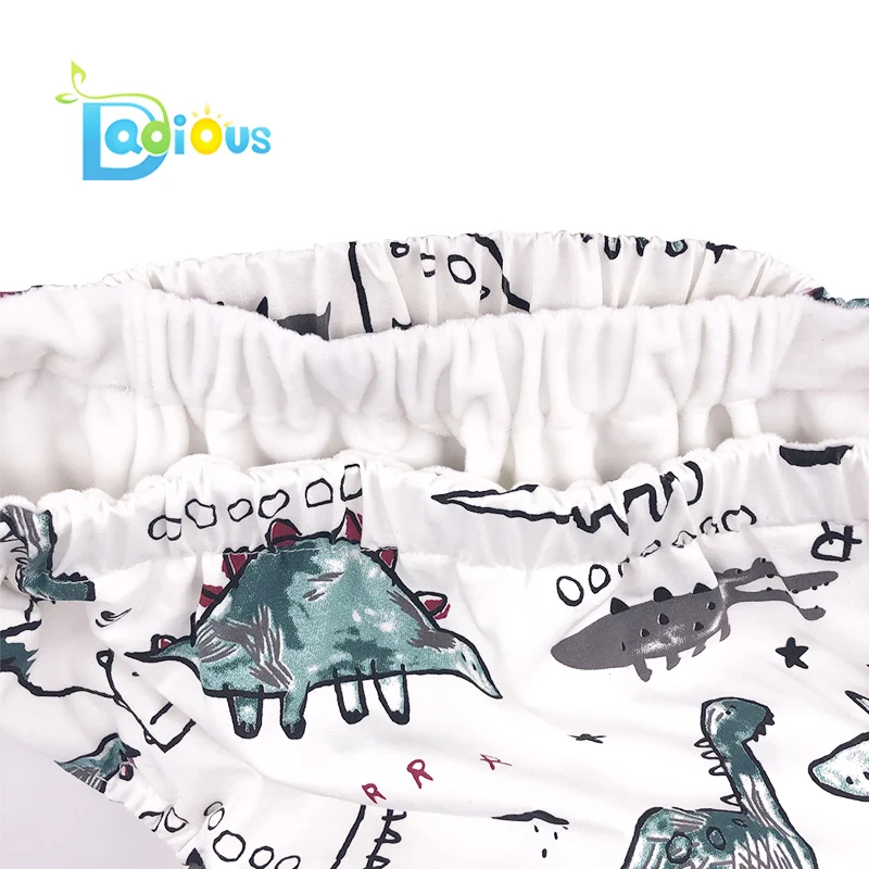 Wholesale abdl baby diaper dinosaur printed adult baby cloth diaper
