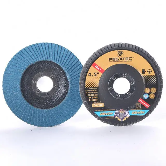 PEGATEC DEMON 115x22mm Zirconia flap disc for stainless steel with MPA certification