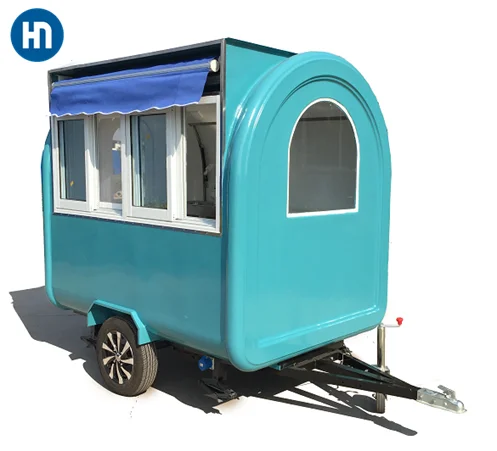 China mobile fast food burger bbq stall cart , kiosk ambulant coffee cart trailers