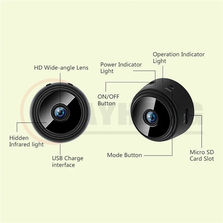 
Mini Wifi Camera Full HD 1080P Infrared Night Vision Micro P2P IP Camera Outdoor Motion Detection DVR Video Surveillance Camera 