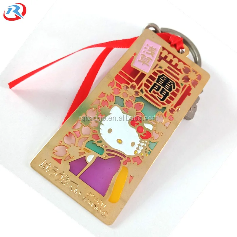 custom own  logo metal etching high quality transparent  enamel bookmark