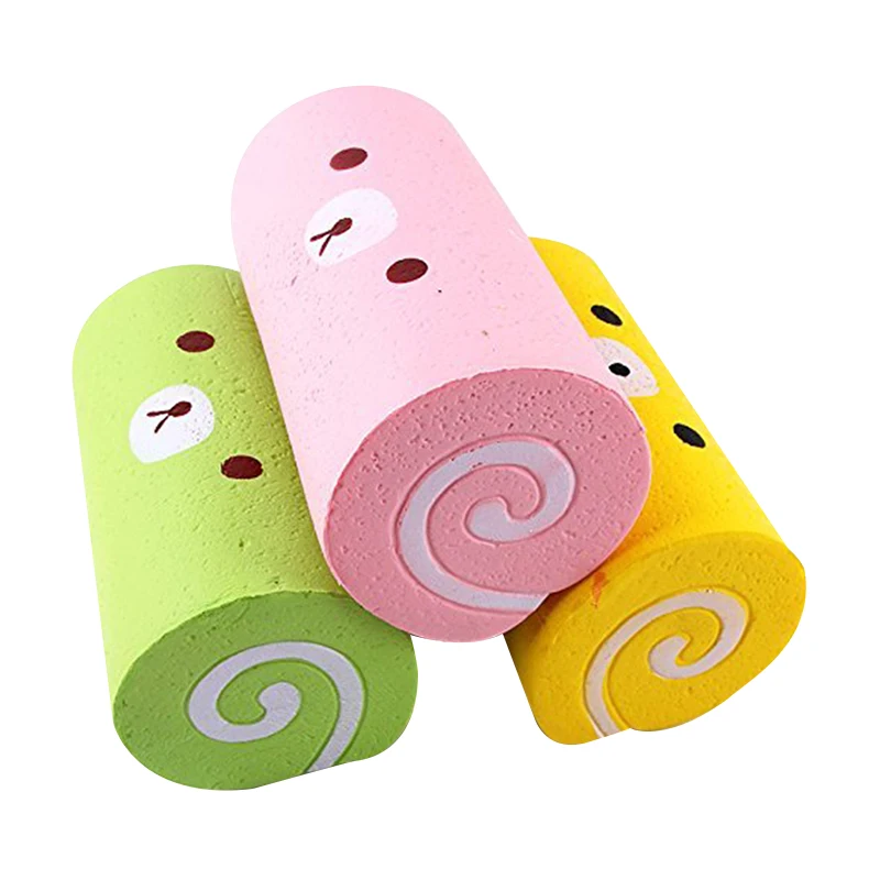 15CM Squishy Swiss Roll Cream Scented Slow Rising Soft Kawaii Release Stress Cake Squishy Toy Squishies Food Toys For Kids (EXW)