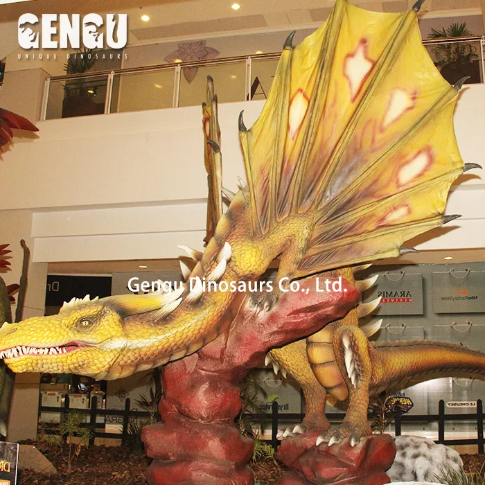 Artificial Mechanical Dragon Model Animatronic Dragon