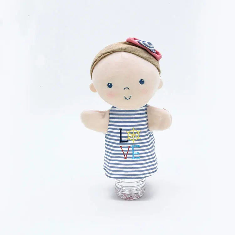 Plush doll girl hand puppet for sale