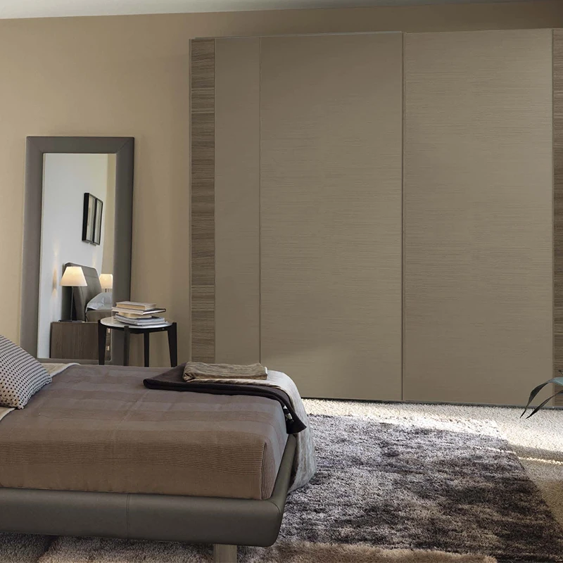 Professional laminate color combinations wardrobe with mirror