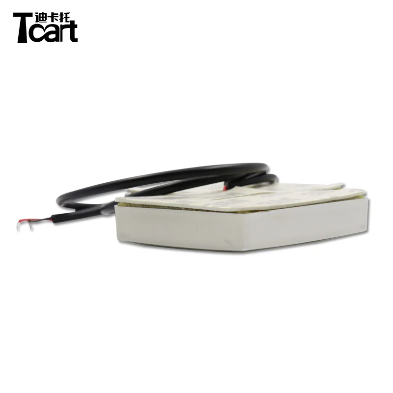 Tcart 4D Type White Blue Red Color 8.05cm*7.98cm Plastic Chrome Custom Car Emblem Badge Logo