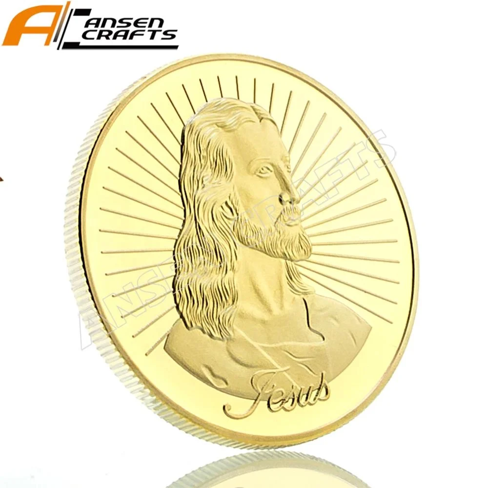 24k gold Challenge metal 1 Ounce Jesus Coin  souvenir coin